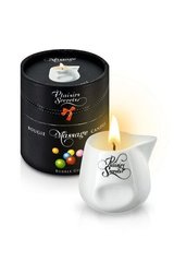 Масажна свічка Plaisirs Secrets Bubble Gum (80 мл) подарункова упаковка, керамічний посуд, жувальна гумка