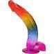Фалоімітатор Doc Johnson Crystal Jellies - 9.5 Inch Dildo - Rainbow