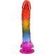 Фалоімітатор Doc Johnson Crystal Jellies - 9.5 Inch Dildo - Rainbow