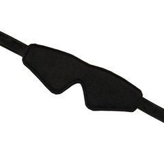 Маска на очі Liebe Seele Boudoir Amor Blindfold Black, щільне прилягання, оксамитовий фініш