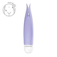 Вібратор з пелюстками Fun Factory VOLITA purple, компактний, дуже тихий, на батарейках