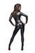 Комбінезон Noir Handmade F162 Powerwetlook overall with leash and two-way zipper - L