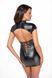 Сукня Noir Handmade F309 Fantasy wetlook mini dress with lace up back - 3XL