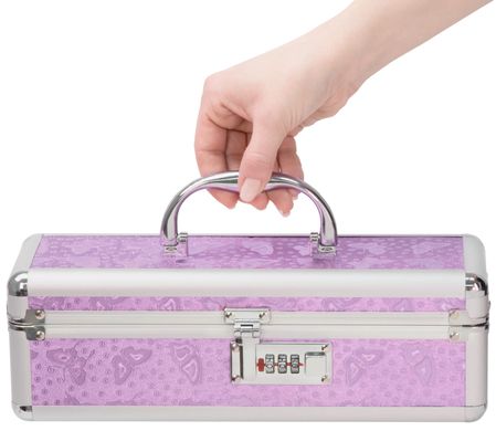 Кейс для хранения секс-игрушек BMS Factory - The Toy Chest Lokable Vibrator Case Purple с кодовым замком