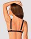 Мереживний бюстгальтер із трикутною чашкою Obsessive Estiqua bra XS/S, чорний, широкі лямки