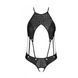 Боді з екошкіри з ремінцями та перфорацією Tamaris Body black S/M &mdash; Passion