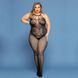 Сітчастий бодістокінг JSY &laquo;Відверта Мадлен&raquo; Plus Size, Black, імітація боді, мереживо, доступ