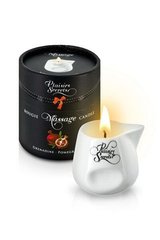 Масажна свічка Plaisirs Secrets Pomegranate (80 мл) подарункова упаковка, керамічний посуд, гранат
