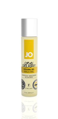 Гель для оральных ласк System JO Oral Delight - Vanilla Thrill (30 мл), эффект холод-тепло, ванильная дрожь