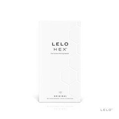 Презервативи LELO HEX Condoms Original 12 Pack, тонкі та суперміцні
