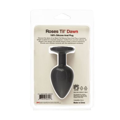Анальна пробка BMS Roses Til&rsquo; Dawn Silicone Anal Plug Large