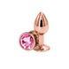 Анальна пробка NS Novelties Rear Assets - Rose Gold - Small - Pink