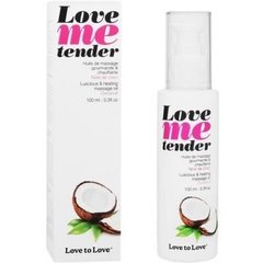 Масажна олія Love To Love LOVE ME TENDER Noix De Coco (100 мл) натуральна без консервантів, кокос