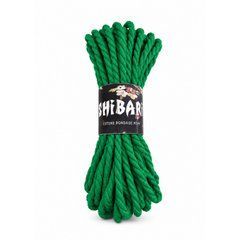 Бавовняна мотузка для шибарі Feral Feelings Shibari Rope, 8 м зелена