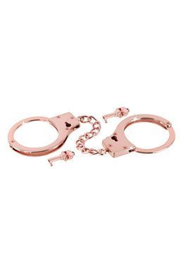 Металеві наручники Fetish Tentation Premium Chick wrist cuffs in rose-gold metal, рожеве золото
