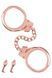 Металеві наручники Fetish Tentation Premium Chick wrist cuffs in rose-gold metal, рожеве золото