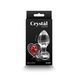 Скляна анальна пробка NS Novelties Crystal - Desires - Red Heart - Medium