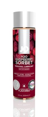Смазка на водной основе System JO H2O — Raspberry Sorbet (120 мл) без сахара, растительный глицерин, "Малиновый сорбет"