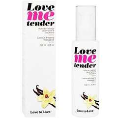 Масажна олія Love To Love LOVE ME TENDER Vanille (100 мл) натуральна без консервантів, ваніль