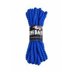 Бавовняна мотузка для шибарі Feral Feelings Shibari Rope, 8 м синя