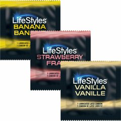 Презервативы со вкусом Lifestyles Luscious Flavors (3 вкуса)