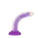 Фалоімітатор, що світиться в темряві, ADDICTION Rave 8&Prime;, Glow in the Dark Dildo Purple Confetti, 20,3 см