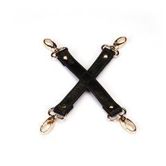 Хрестовина для фіксації Liebe Seele Boudoir Amor Pink Hogtie Black, на карабінах