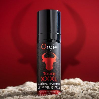 Крем для посилення ерекції Orgie Touro XXXL Power Cream, 15 мл, з ефектом вібрації