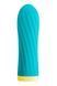 Віброкуля S Pleasures Bullets Twist & Shout Turquoise, бірюзова, ребриста поверхня, 10 режимів