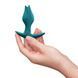 Анальна пробка Fun Factory BOOTIE FEM Bottle Green, у вигляді бутона, діаметр 2,9 см, тонкий обмежувач