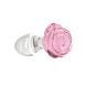 Скляна анальна пробка Pillow Talk Rosy Luxurious Glass Anal Plug, ⌀3,3 см, віброкуля в подарунок