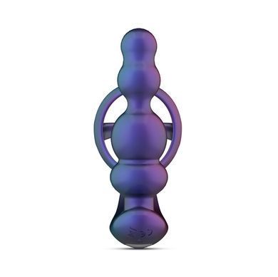 Анальний вібратор з ерекційним кільцем Hueman - Stellar Force Anal Beads with Cockring