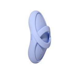 Смарт-вібратор для клітора Svakom Echo 2 Sky Blue, підігрів до 38 &deg;C, знімна насадка на палець