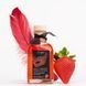 Набір для масажу Orgie &ndash; Sexy Therapy Strawberry (100 мл), їстівна розігрівальна олія + пір&rsquo;їнка