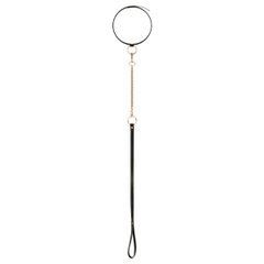 Нашийник з повідцем Rosy Gold - Collar with Leash - Black