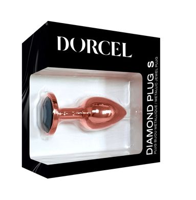 Металева анальна пробка із прикрасою у вигляді кристалу Dorcel - Diamond Plug S
