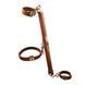 Фіксатор-розпірка LOCKINK Adjustable Spreader Bar Set, коричневий, шкіряний, ремені для шиї, рук/ніг