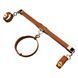 Фіксатор-розпірка LOCKINK Adjustable Spreader Bar Set, коричневий, шкіряний, ремені для шиї, рук/ніг