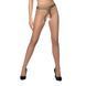 Тілесні колготки з відкритим доступом, контрастна лінія TIOPEN 010 beige 1/2 (20 den) &mdash; Passion