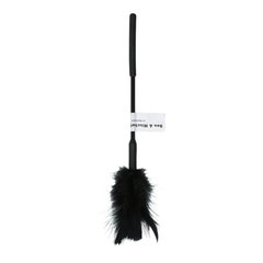 Метелочка-лоскоталка Sex And Mischief - Feather Ticklers 7 inch Black, натуральне пір'я та пух