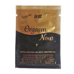 Пробник збуджувального гелю-вібратора для клітора 2-в-1 Intt Orgasm Now (2 мл)
