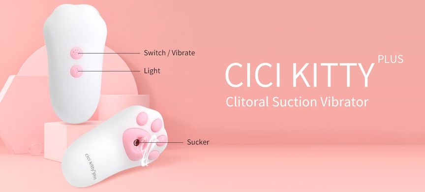 Вакуумний кліторальний стимулятор з вібрацією Otouch Cici Kity Plus