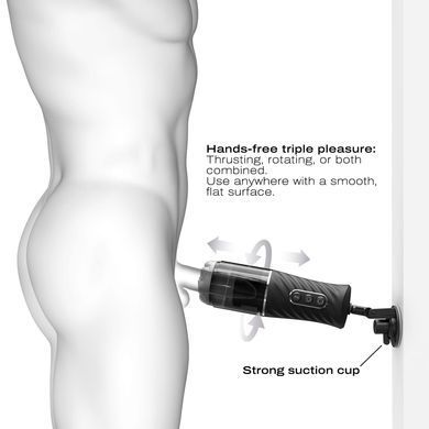 Автоматичний мастурбатор Dorcel THRUST BLOW PRO, імітація фрикцій+обертання, по 10 режимів, присоска