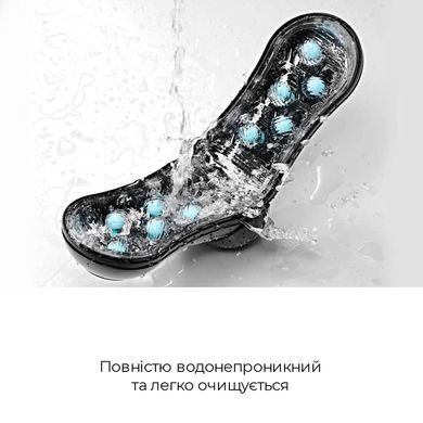Мастурбатор Tenga FLIP ORB STRONG &mdash; Blue Rush, з можливістю зміни тиску та стимулювальними кульками всередині