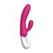Вібратор-кролик Liebe Bend It Plus Rechargeable Cerise, гнучкий, 2 мотори, 10 режимів
