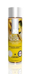 Смазка на водной основе System JO H2O — Banana Lick (120 мл) без сахара, растительный глицерин,  "Банановый леденец"