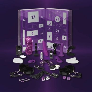 Адвент календар (24 предмета) Lovehoney Couple's Advent Calendar 2023 Фиолетовый