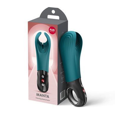 Вібратор для пеніса Fun Factory MANTA Bottle Green, підходить для парних ігор