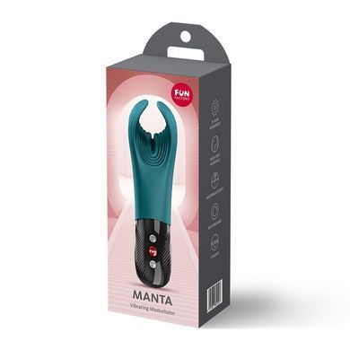 Вібратор для пеніса Fun Factory MANTA Bottle Green, підходить для парних ігор