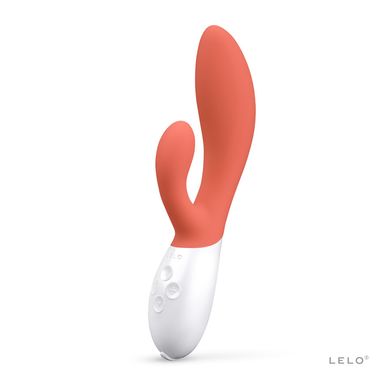 Вибратор-кролик LELO Ina 3 Coral, 10 режимов вибрации, мощный мотор